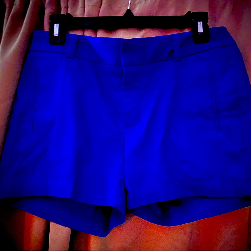 Blue twill shorts size 6